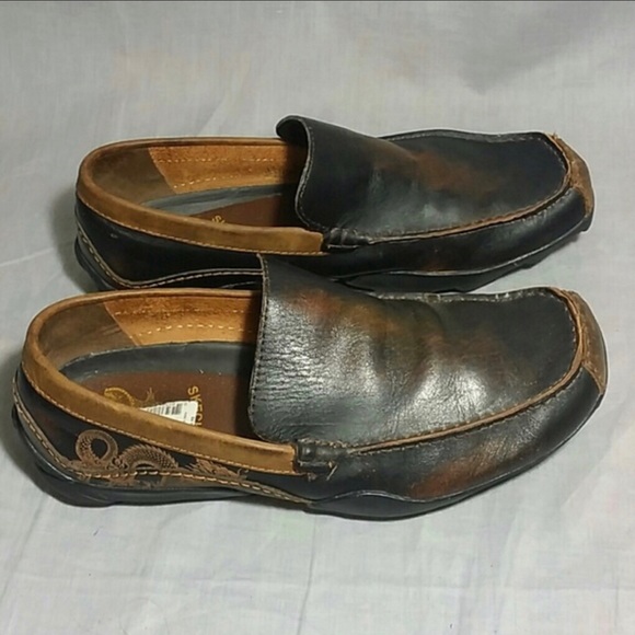 mens leather sketchers